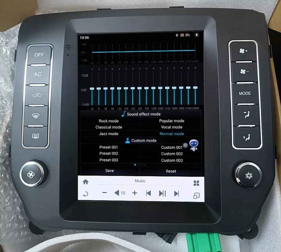 Radio GPS para coche Android con pantalla de 9,7" para Chevrolet Silverado GMC Sierra 2014-2018 Foto 4 de 4