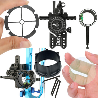 Bogenschießen 1Pin Bogen Visier Compoundbogen Micro Einstellbar 4X 6X Jagdvisier