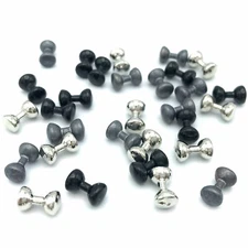 LEAD DUMBBELL EYES - Hareline Fly Tying Jig Fishing Heavy Barbell Beads 8 Sizes!