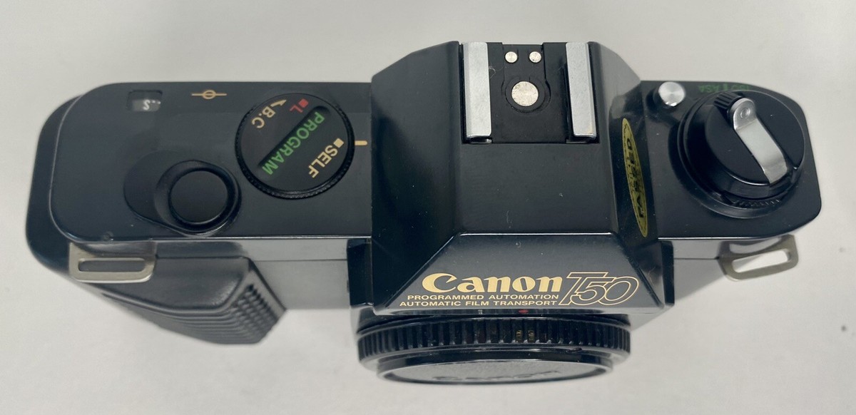 Canon T50 35mm SLR Film Camera With A Canon FD 50mm f/1.8 Lens