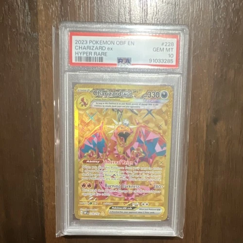 Pokémon Charizard ex 228/197 SV03: Obsidian Flames Hyper Rare Holo PSA 10 330 HP