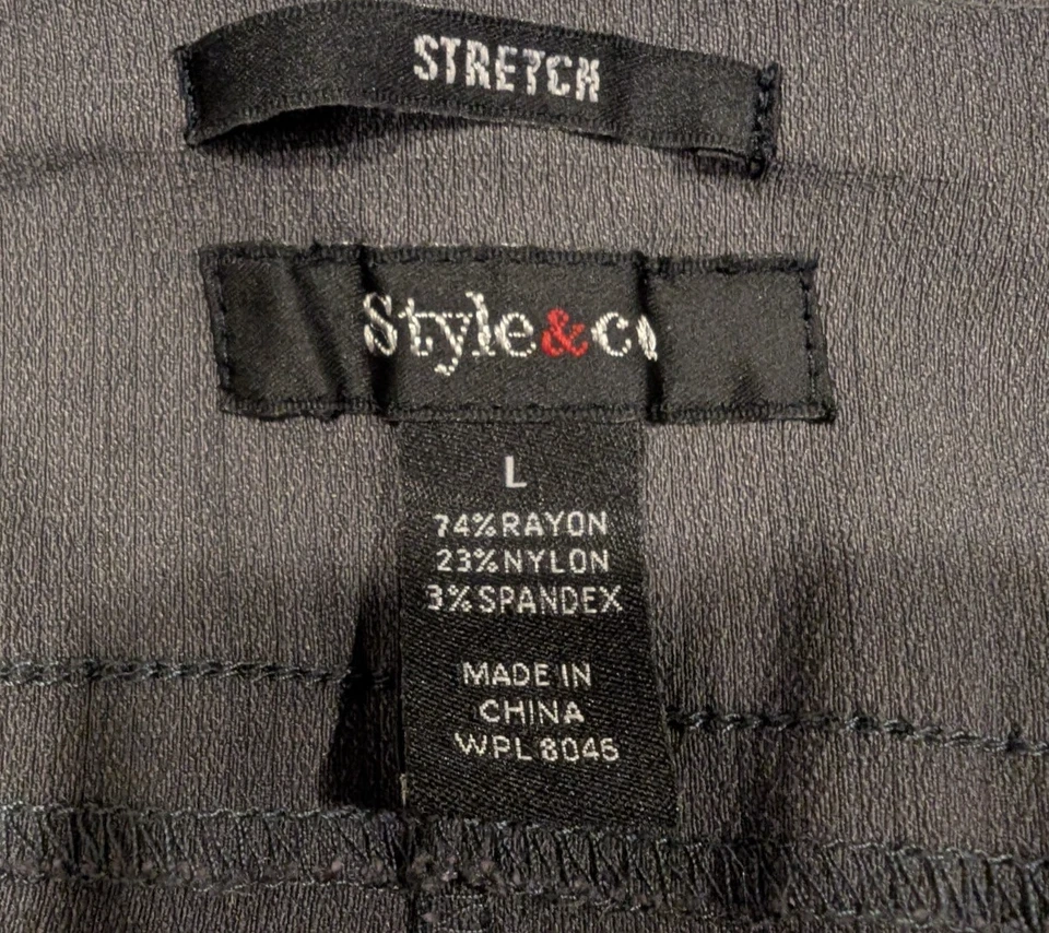 Pantalones de vestir grises Style & Co talla L Foto 4 de 4