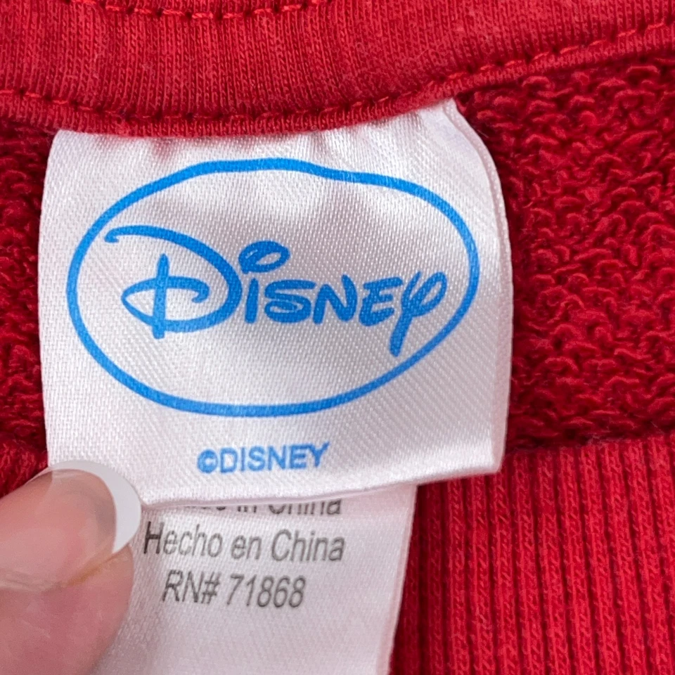 Vintage Y2K Lion King Sweatshirt Boys Medium Red Crewneck Disney Youth Kids - Image 3 of 4