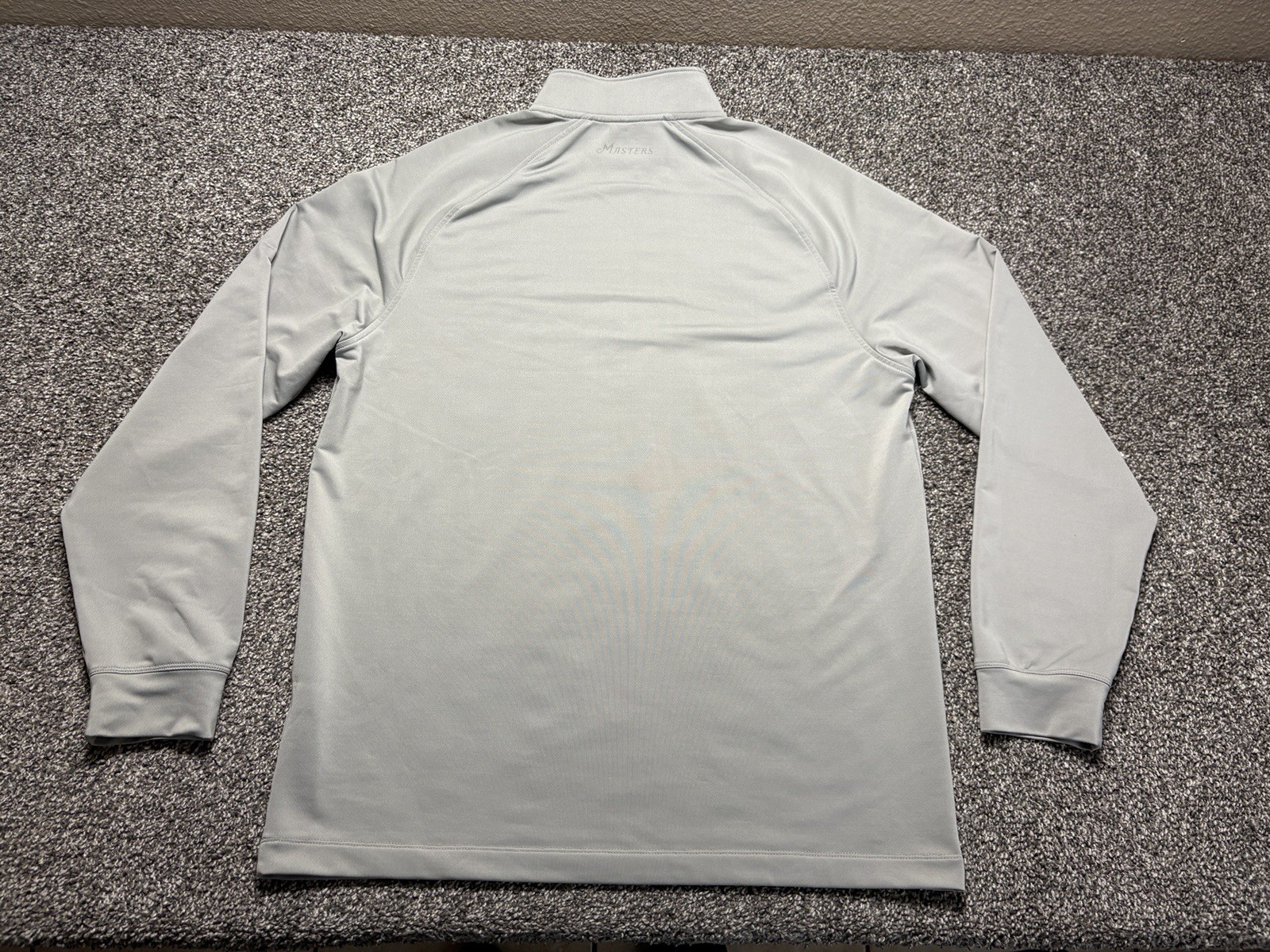 Masters Tech 1/4 Zip Pullover Mens Large Gray Gol… - image 3