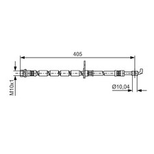 Bremsschlauch vorne rechts für Ford Fiesta 6 CB1 | 24271543