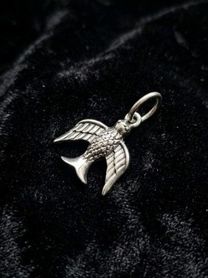 Vintage Stil Gothic Silberfarben Schwebender Vogel Anhänger Halskette Vogel Motiv