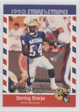 1990 Fleer Stars 'n Stripes Sterling Sharpe #74 07ke