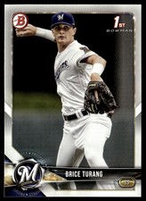 2018 Bowman Draft Brice Turang Rookie Milwaukee Brewers #BD-11
