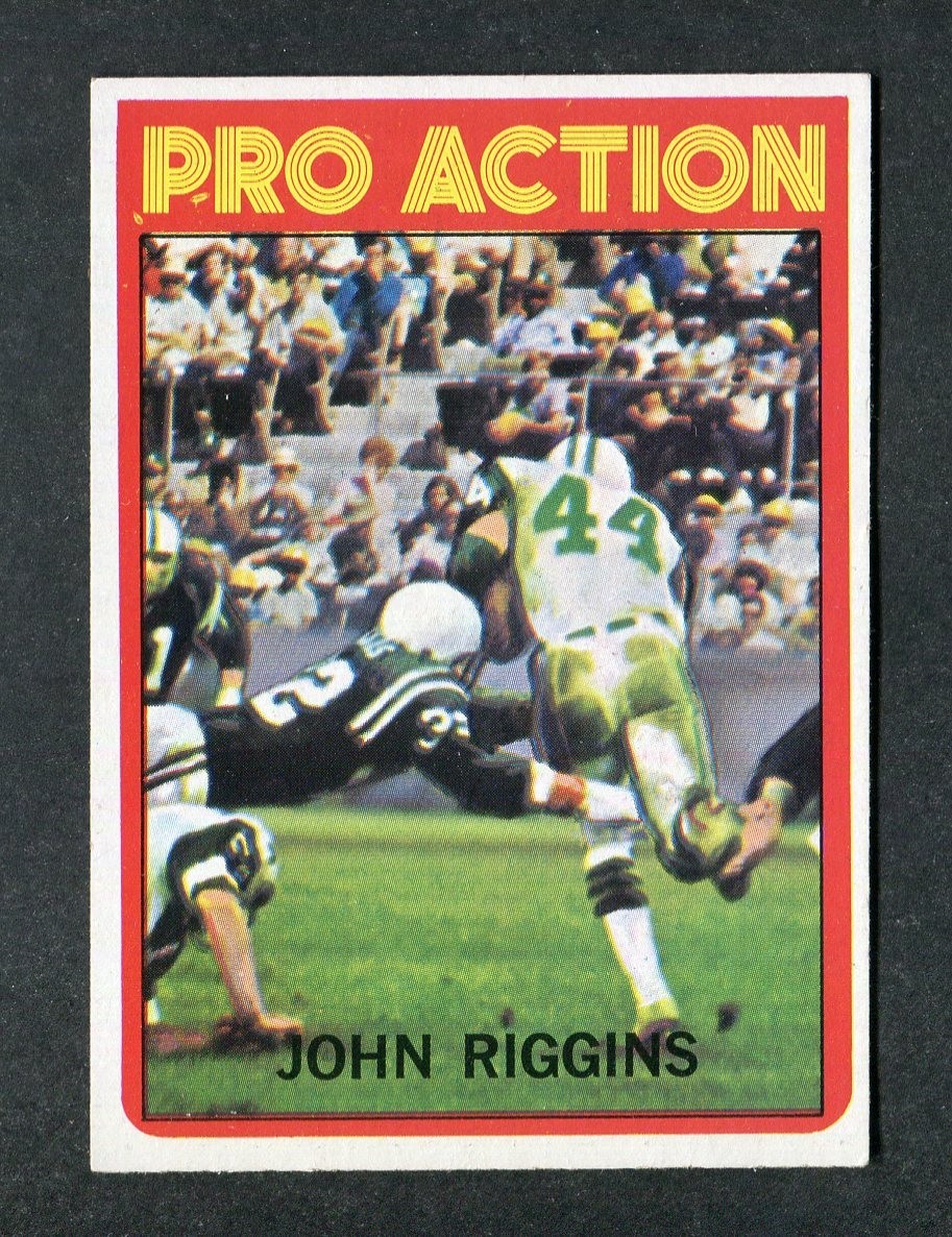 John Riggins New York Jet Pro Action Rookie 1972 Topps NFL Football Card #126 RC