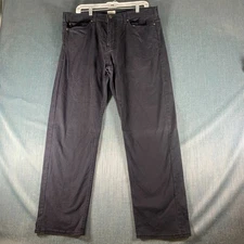 DOCKERS Men's Pants Size 36X30 Black Straight Fit Chino Casual Work Uniform