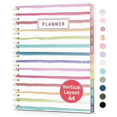 Teacher Planner 2026-2027,  Academic Planner 2026 8.5'' X 11'' Color Stripes
