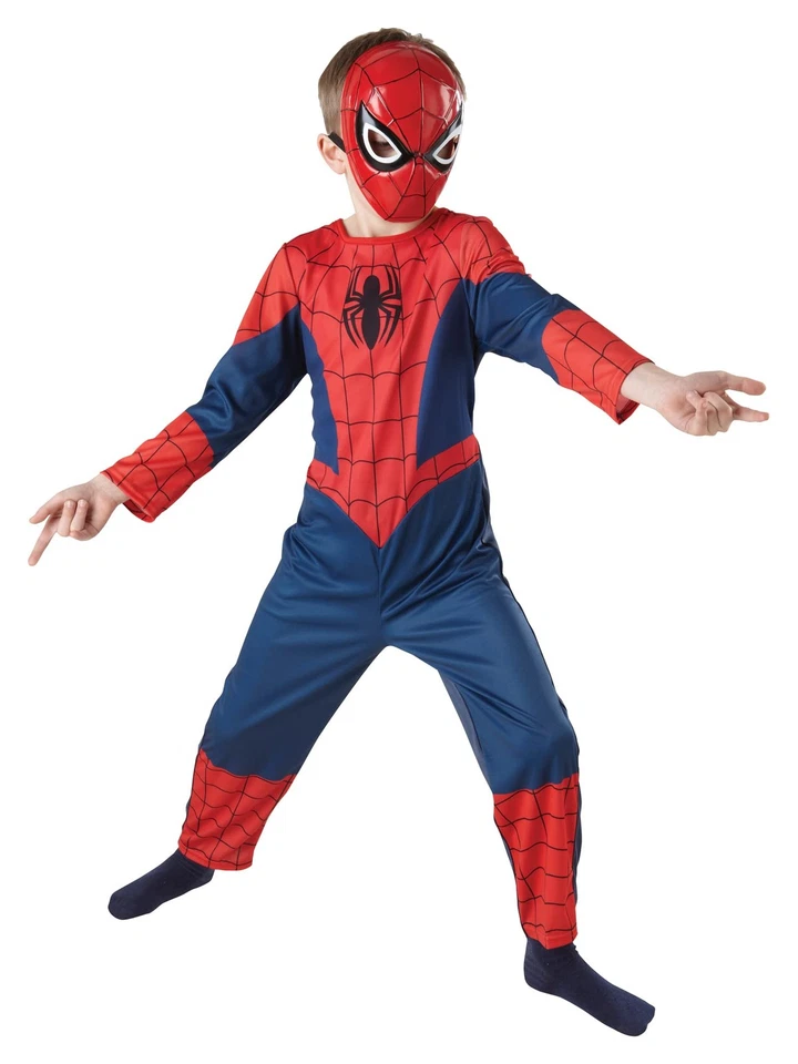 Rubie's Official Spiderman 1/2 Mask Moulded, Child Costume - One Size, Red Hallo - Image 2 of 4