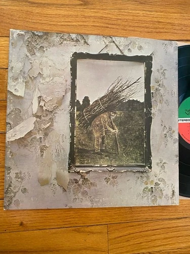 LED ZEPPELIN 4 ZOSO EX LP ORIG. 1971 ATLANTIC PECKO DUCK 1841 BROADWAY & INNER￼