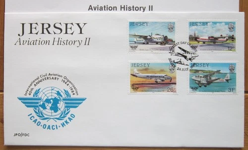 1984 Jersey Aviation History II  Jersey First Day Cover Last One