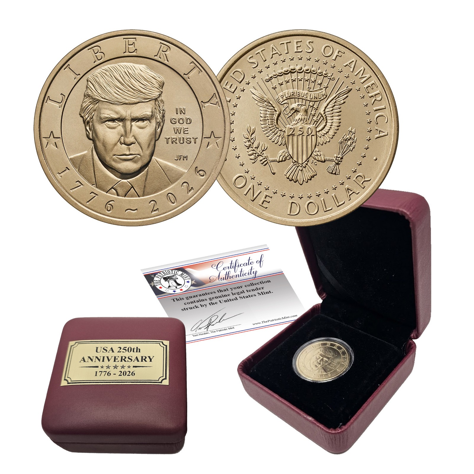 2026 P President Donald J. Trump Liberty $1 Dollar (Box/COA)