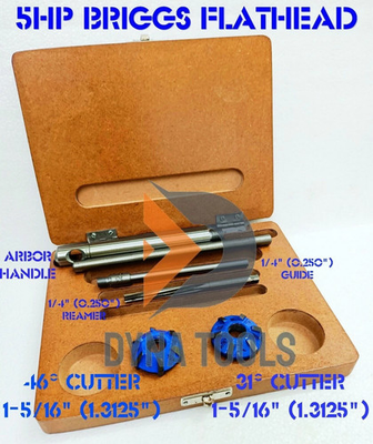#ad 5HP BRIGGS FLATHEAD VALVE SEAT CUTTER 46° 31° Professional Set India#x27;s Best USA $56.95