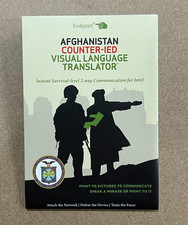 US Military-Afghanistan Counter-IED Visual Language Translator (5-1/2" x 3-3/4")