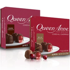 Milk Chocolate Covered Cordial Cherries | 13.2 Oz (Pack of 2) | 20 Piece Gift Bo