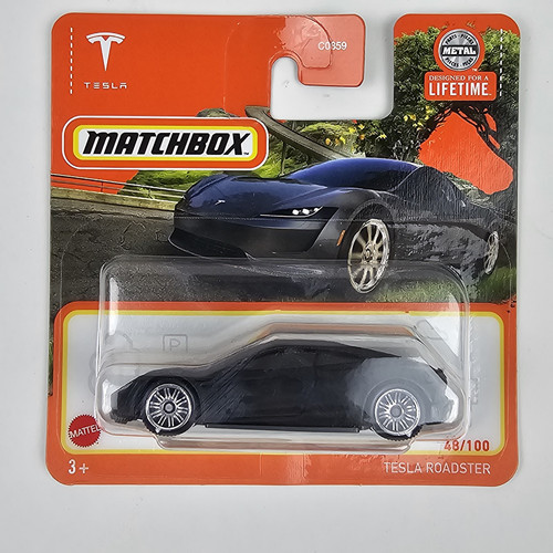 MATCHBOX TESLA ROADSTER SHORT CARD NEW 2024 - Picture 1 of 3
