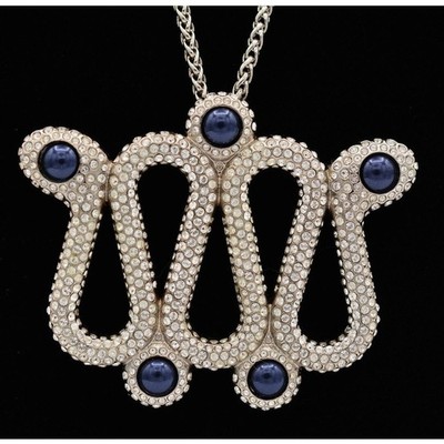【希少】Atelier Swarovski カールラガーフェルド ネックレス Atelier Swarovski Karl Lagerfeld Snake Necklace Cabochon Crystal