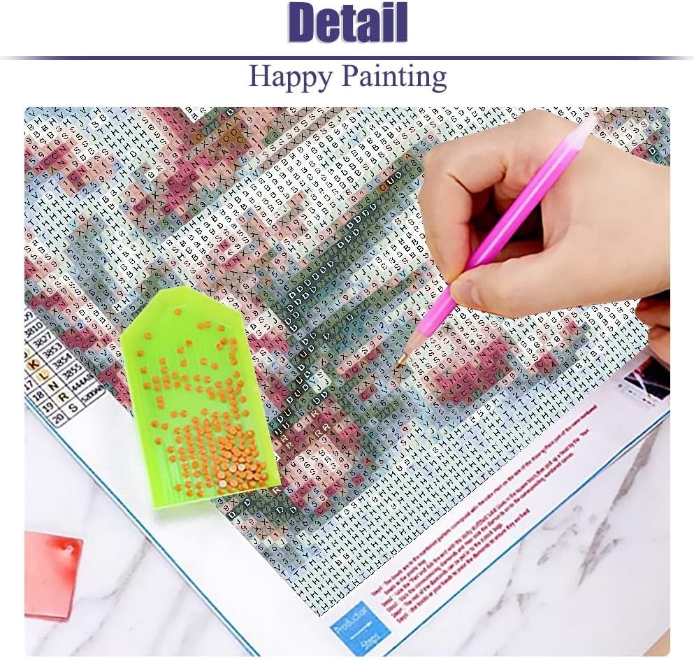 Christmas Diamond Art Kits for Adults - Christmas Snowscape House Landscape Diam