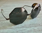 Vintage Octagonal Sunglasses Rayex NOS Impact Resistant Gray Lenses