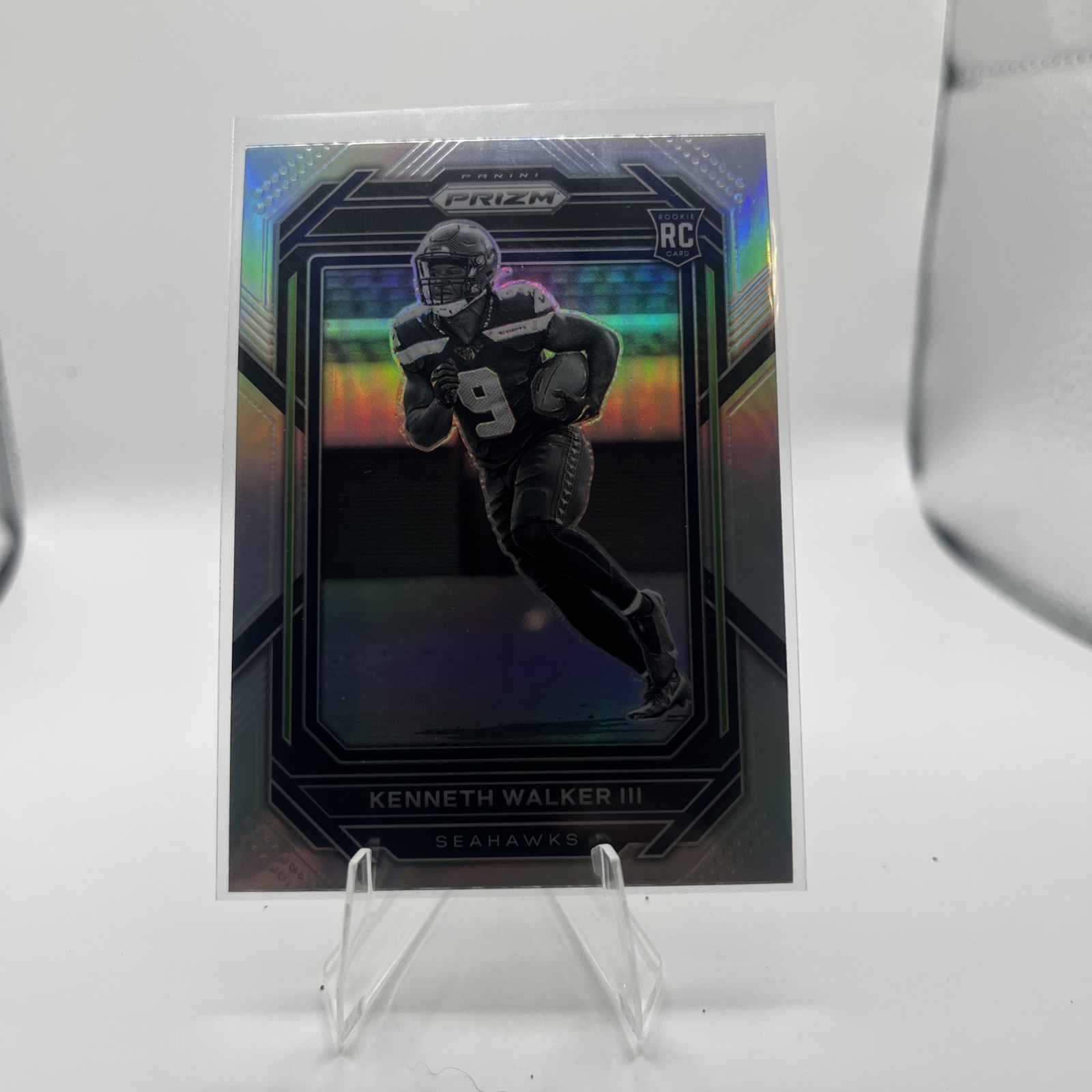 Kenneth Walker III 2022 Panini Prizm Silver Rookie RC Variation SP Seahawks #318