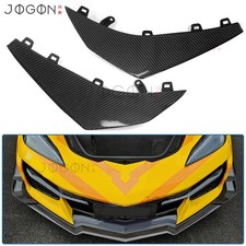 Carbon Fiber Front Bumper Side Canards Splitters For Corvette C8 Z06 2023-2025