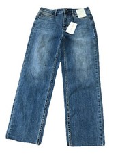 Calvin Klein Women  s Jeans 27 High Rise Classic Straight Blue