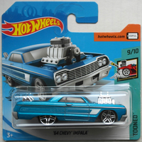 Hot Wheels 1964 Chevy Chevrolet Impala Blaumetallic Tooned Neu/Ovp Oldtimer ´64