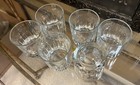 6 Vintage SIGNED Crisa Rocks Lowball Glasses Tumblers Clear 1990s WHISKEY Set — photo 5