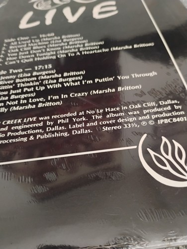 Beaver Creek - Live Vinyl IPBC84018 Impressrio Productions SEALED - Picture 5 of 5