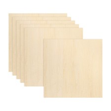 6Pcs Basswood Sheets 16 x 16 x 1/8 Inch for Painting, Aircraft Model