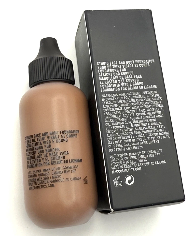 MAC Studio Face and Body Foundation 50ml Shade N9 A26 Lightweight Buildable New - Image 2 of 4
