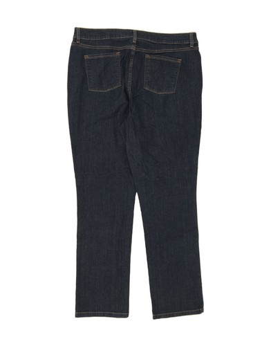 L.L.BEAN Womens High Waist Slim Jeans US 20 3XL W42 L32 Navy Blue DE33 - Picture 2 of 3