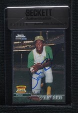 BAS 1999 Fleer Sports Illustrated Greats of the Game Vida Blue #61 Auto 3c7