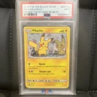 2019 P.M. SM BLACK STAR | PIKACHU-HOLO PROMO-TM UP | #SM162 MINT PSA 9