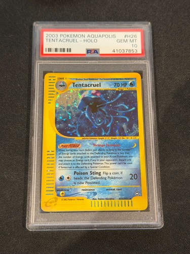 2003 Pokemon Aquapolis Tentacruel Holo H26/H32 PSA 10