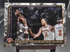 2025-26 Topps #274 Big Apple W: Knicks Teammates Shine Diamante