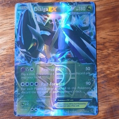 Dialga EX Plasma Blast Ultra Rare Holo 180 HP Pokémon Card 65/101