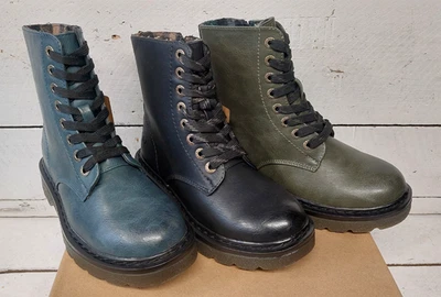 Ladies Heavenly Feet Justina 2 Vegan 8 Eyelet Memory Foam Lace & Zip Ankle Boots