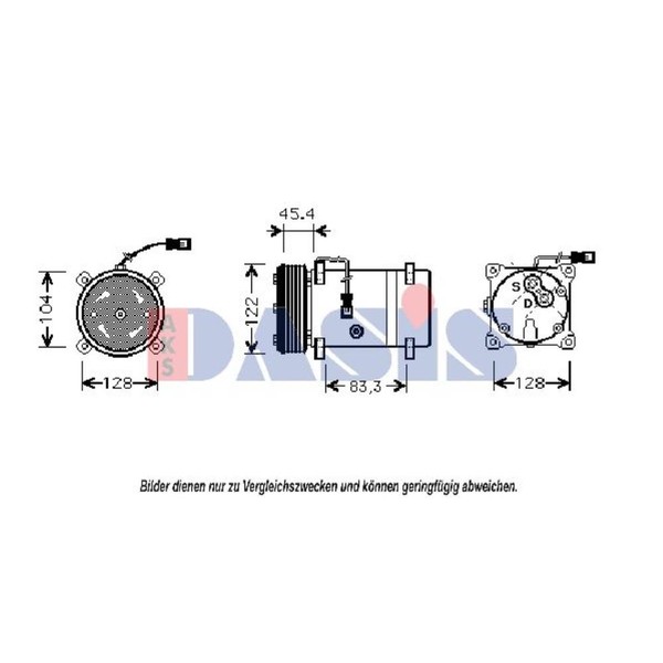 Kompressor Klimaanlage Passend FüR Peugeot 406 Break CitroëN C5 I Xantia-image