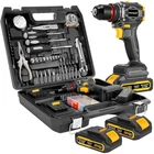 Lightweight 20V Brushless Drill and 135 Tool Accessory Kit for Home Projects
