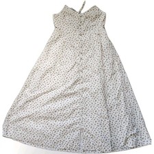 Madewell Floral Cotton Sundress Button Front White Sleeveless Zipper Lined Sz 2