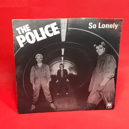 THE POLICE So Lonely 1980 UK 7" BLUE vinyl single Sting 45 record - Picture 2 of 5