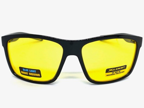 Wrap Around High Definition Blue Light Night Driving HD Yellow Lens SUN GLASSES - Picture 3 of 6