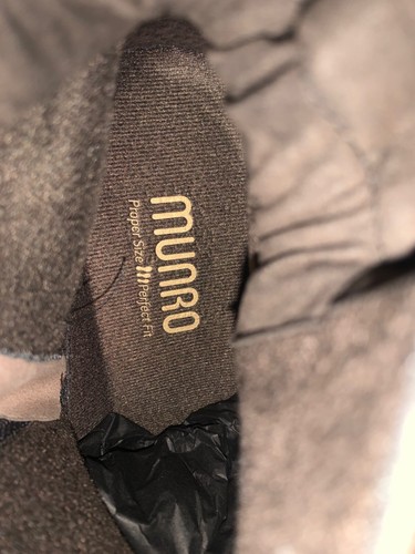 Munro brown faux suede ankle boots size 8.5 - Picture 14 of 14