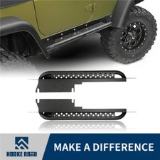 Hooke Road Side Steps Nerf Bars Running Boards Guard For Jeep Wrangler 97-06 Tj Hooke Road Side Steps Nerf Bars Running Boards Guard For Jeep Wrangler 97-06 Tj