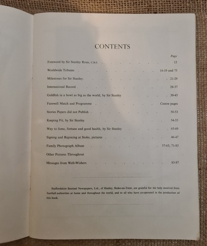 1965 STANLEY MATTHEWS FOOTBALL-PROGRAMM SIR STAN MATTHEWS XI gegen WELTSTARS - Bild 2 von 4