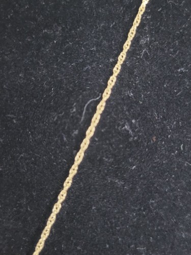 14 KT Solid Yellow Gold 5 Diamond Textured Cross Pendant Necklace 18" Dainty - Picture 7 of 11